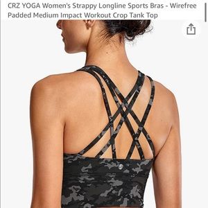 Camo Cropped Sports Bra